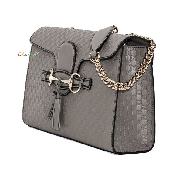 Gucci Emily Medium Leather Chain Shoulder Bag - Picture 3 of 11